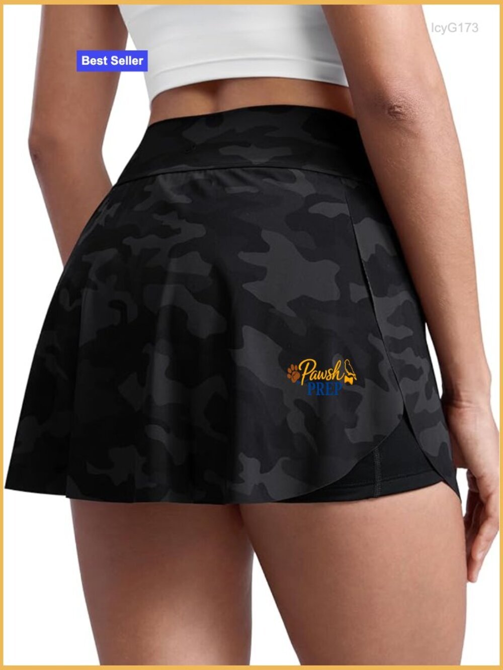 High Waisted Side Slit Tennis Skirt - Mini Lined A Line Running Skort with